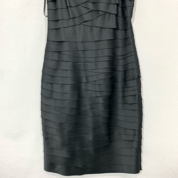 WHBM Black Tiered Dress Formal Special Occasion - Picture 3 of 7